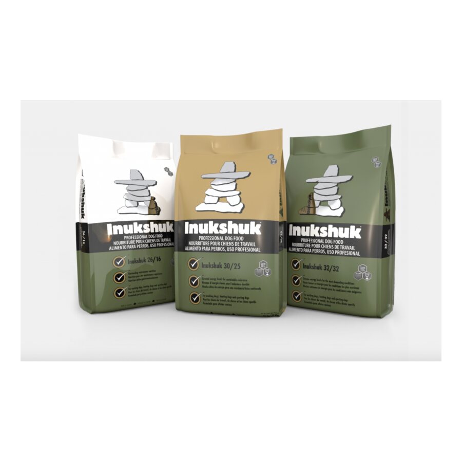 Inukshuk professional dog food bags for working and sporting dogs at K9 Friends Langley