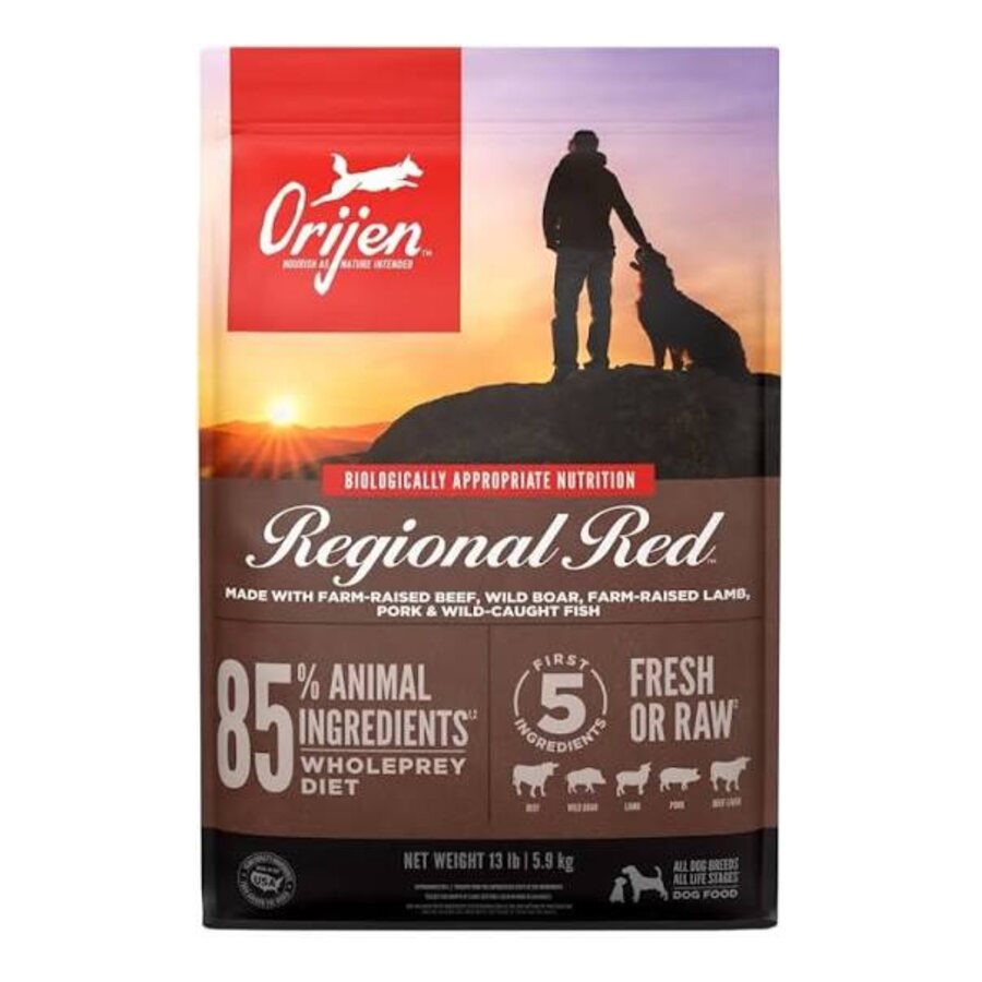 Orijen Regional Red dry dog food bag at K9 Friends Langley